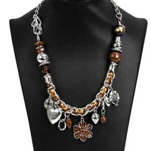 🆕Paparazzi Jewelry set*🤎*Charmed, I Am Sure - Brown~ Beautiful Free Gift~